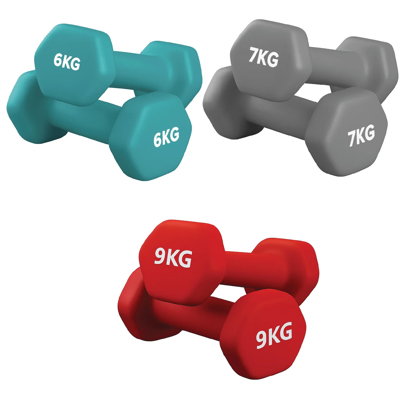 Neoprene Dumbbell Pairs