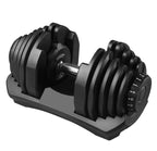 adjustable dumbbell on a white background