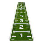 Green growth chart with white numbers on a white background