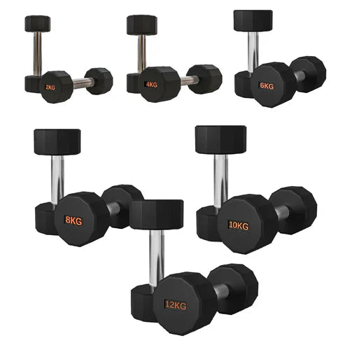 Round Dumbbells with white backround