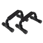 Black metal cabinet handles on a white background