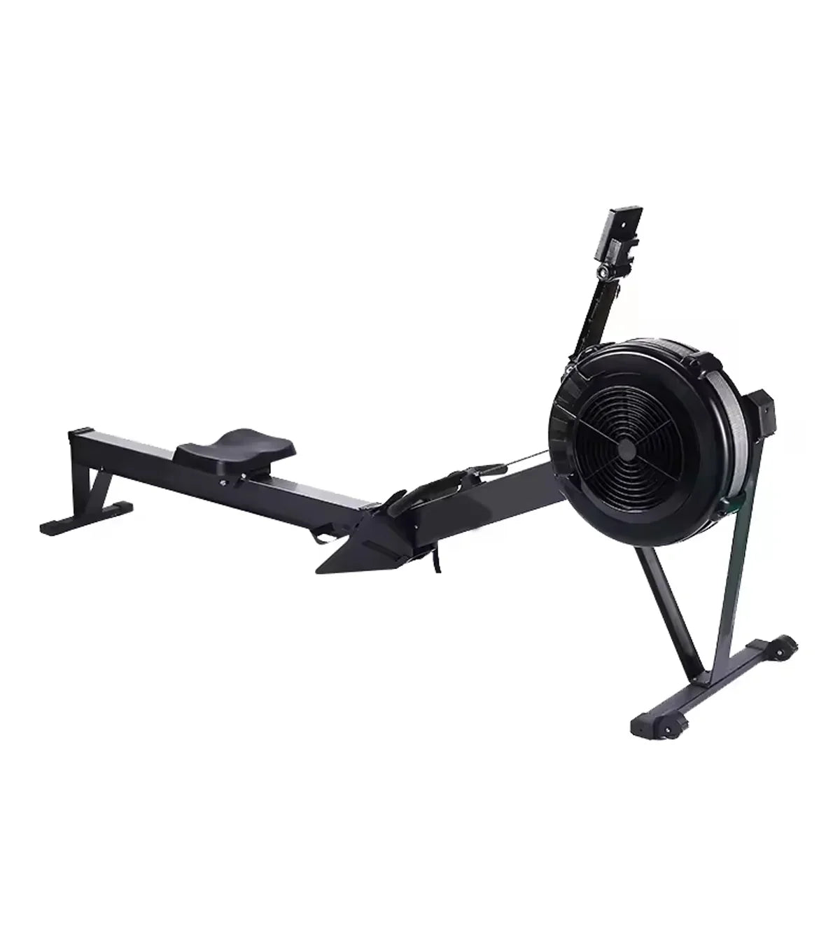 Black air rower on a white background