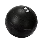 Black exercise ball with '5 KG' marking on a white background