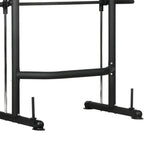 Black metal pull-up bar on a white background