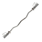 Metallic curl bar on a white background