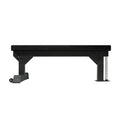 Black flat bench on a white background