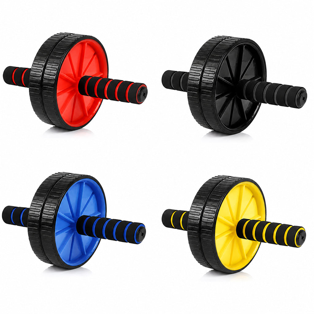 Double-Wheel Ab Roller with Knee Pad